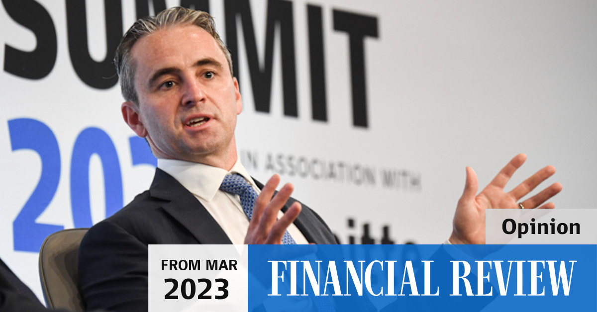 Financial Review Banking Summit CBA chief Matt Comyn shrugs off global